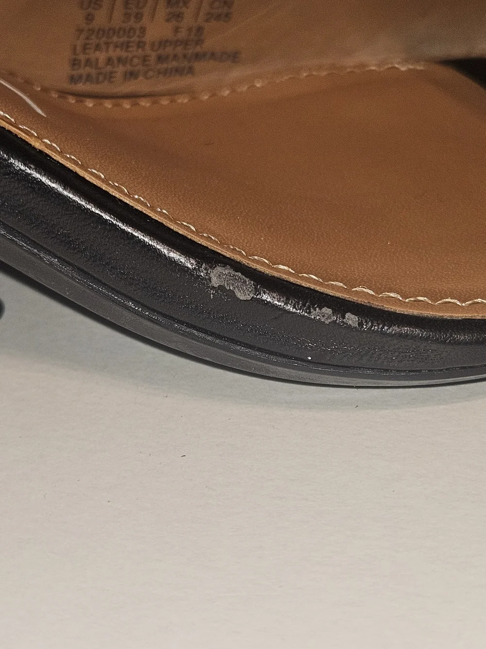 Chunky Black Leather Sandal with Gold Buckle Calvin KLEIN SIZE 9